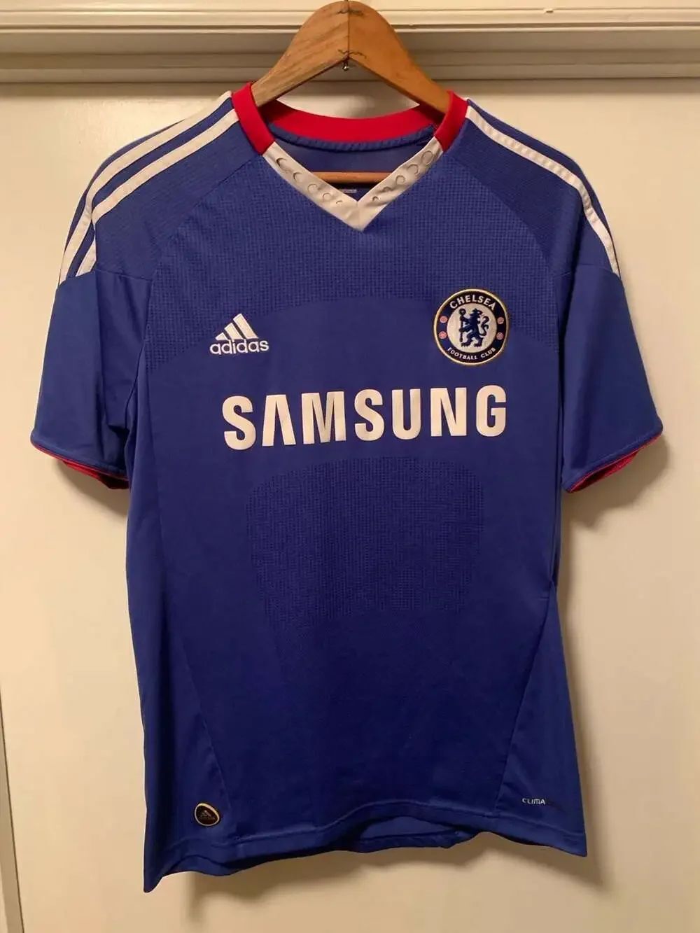 Adidas Chelsea FC 2010/2011 Home Soccer Jersey Football Shirt Blue Mens MED
